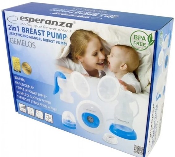 Elektrická a manuálna odsávačka mlieka 2v1 3 (1)